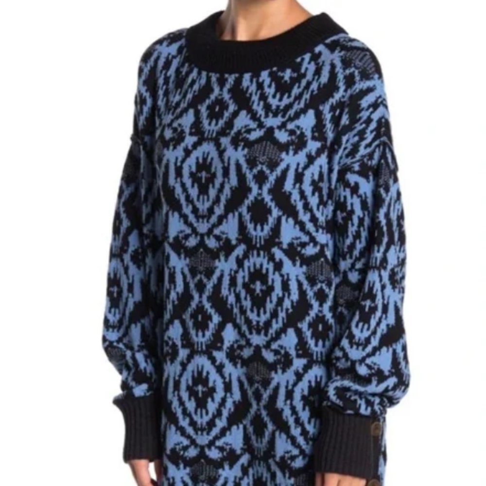 Free People Wallpaper Tunic Sweater